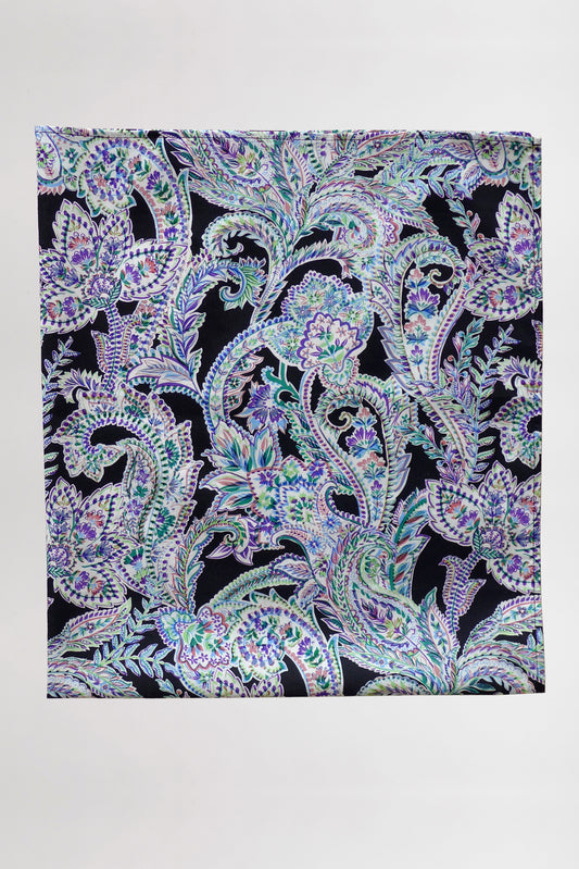 Paisley patterned scarf on a white background